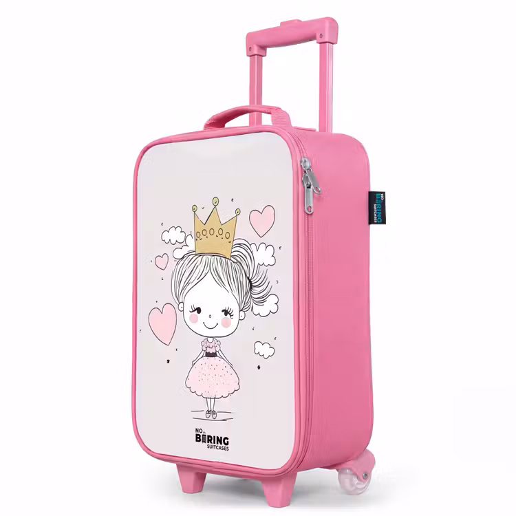 Valise enfant - Rose - Petite princesse avec des cœurs — 8