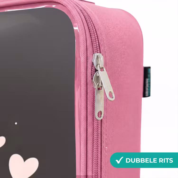 Valise enfant - Rose - Petite princesse sur fond noir — 7