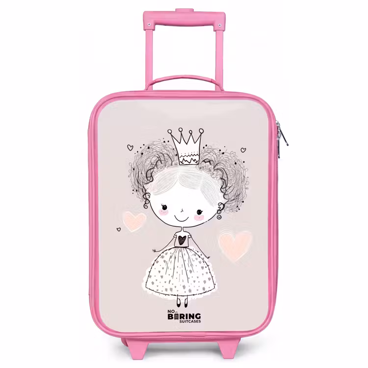 Valise enfant - Rose - Princesse aux boucles — 1