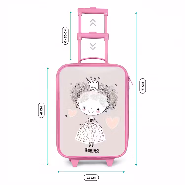 Valise enfant - Rose - Princesse aux boucles — 6
