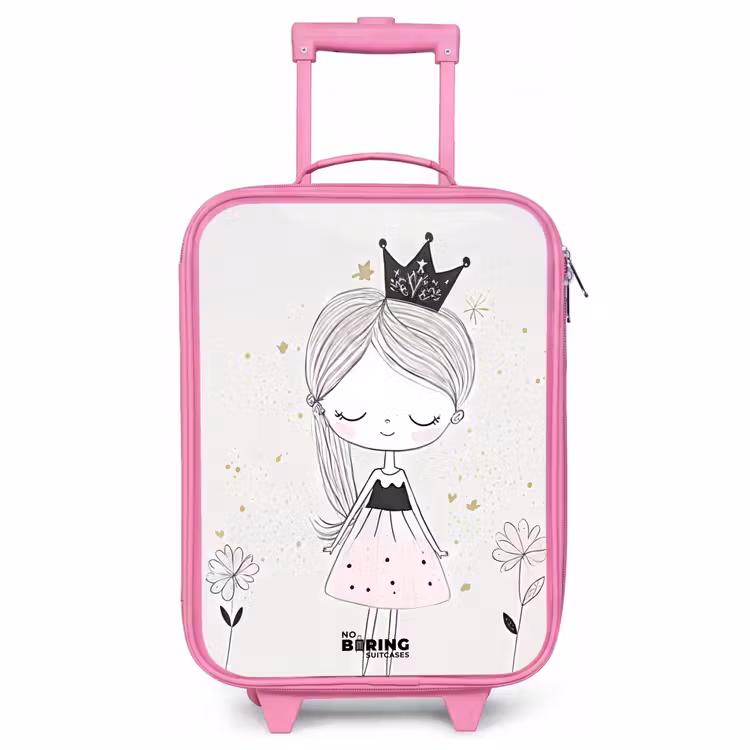 Valise enfant - Rose - Princesse avec robe noire — 1
