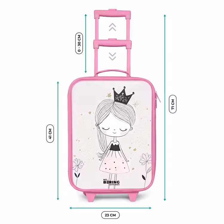 Valise enfant - Rose - Princesse avec robe noire — 6