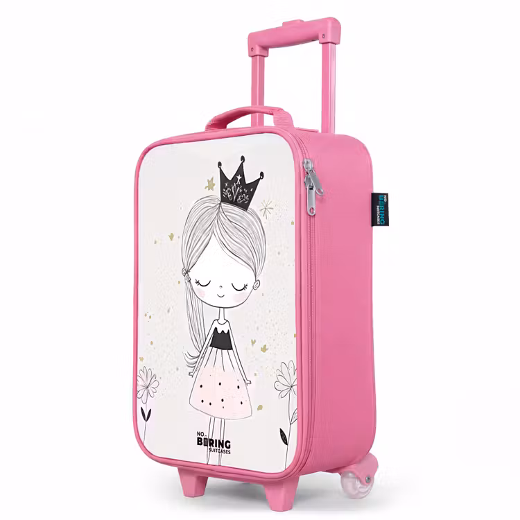 Valise enfant - Rose - Princesse avec robe noire — 8