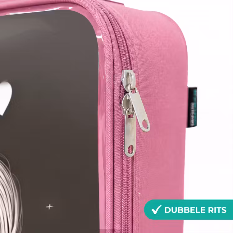 Valise enfant - Rose - Princesse timide avec une fleur — 7