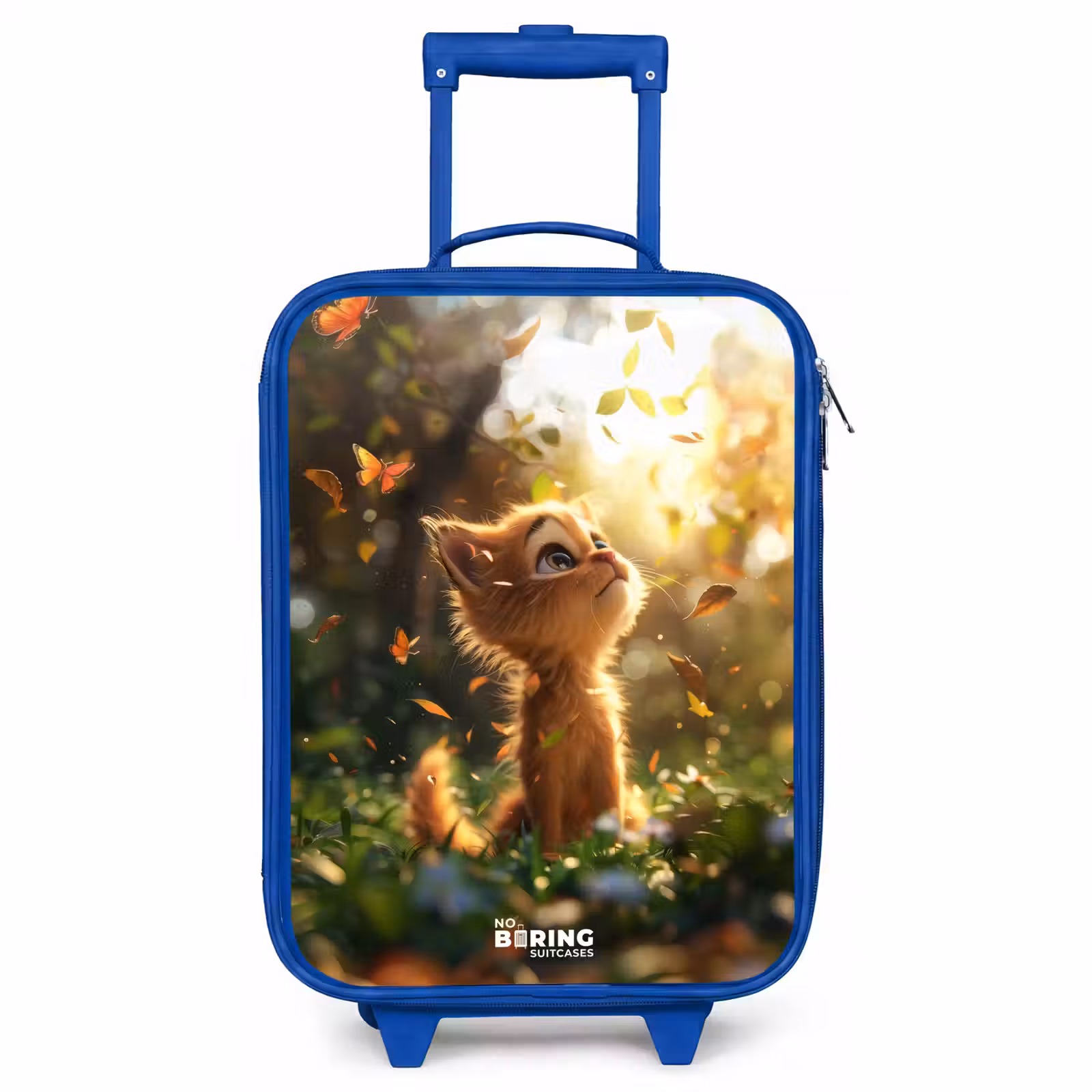 Valise enfant - Bleu - Henry chaton d'automne — 1