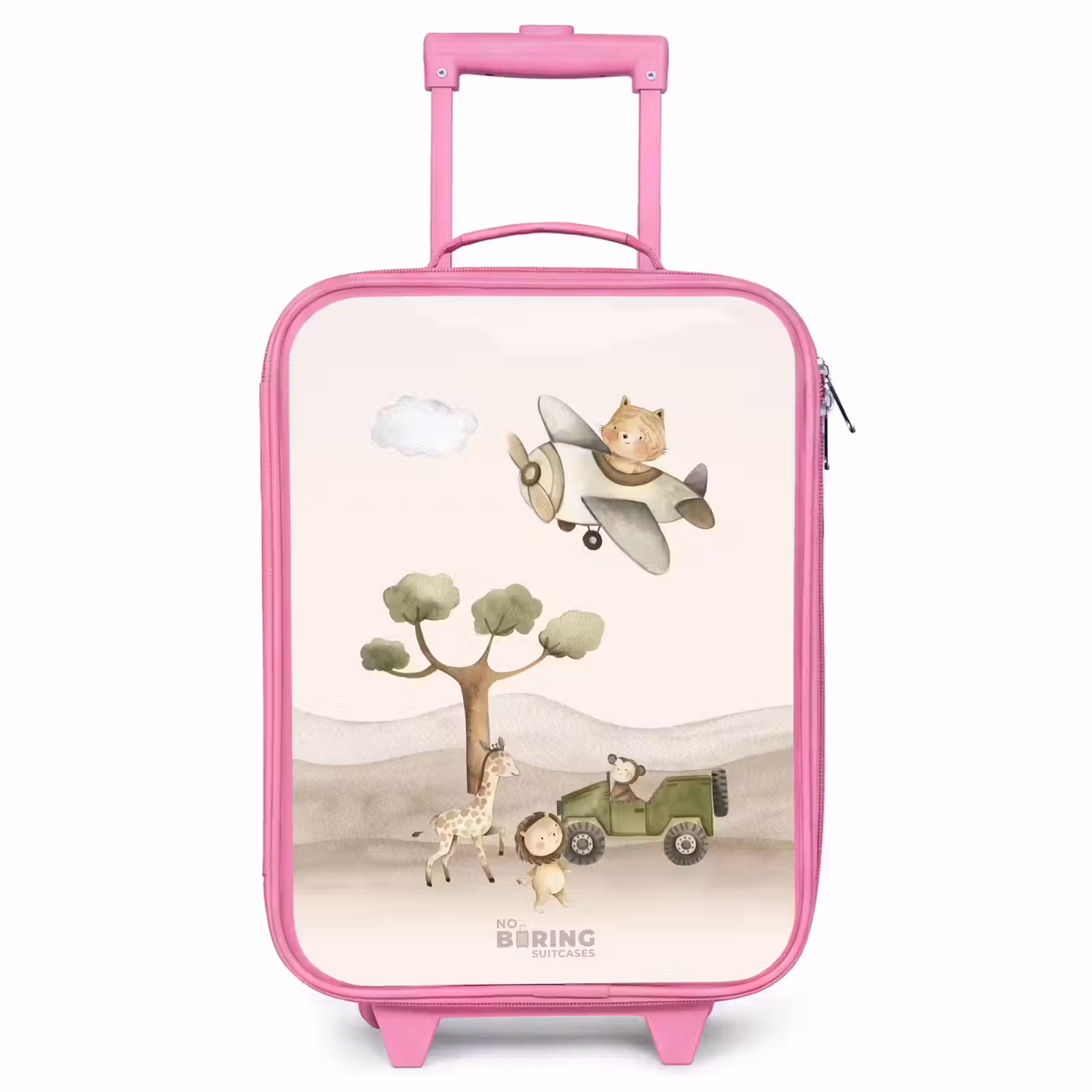Valise enfant - Rose - Animaux en safari — 1