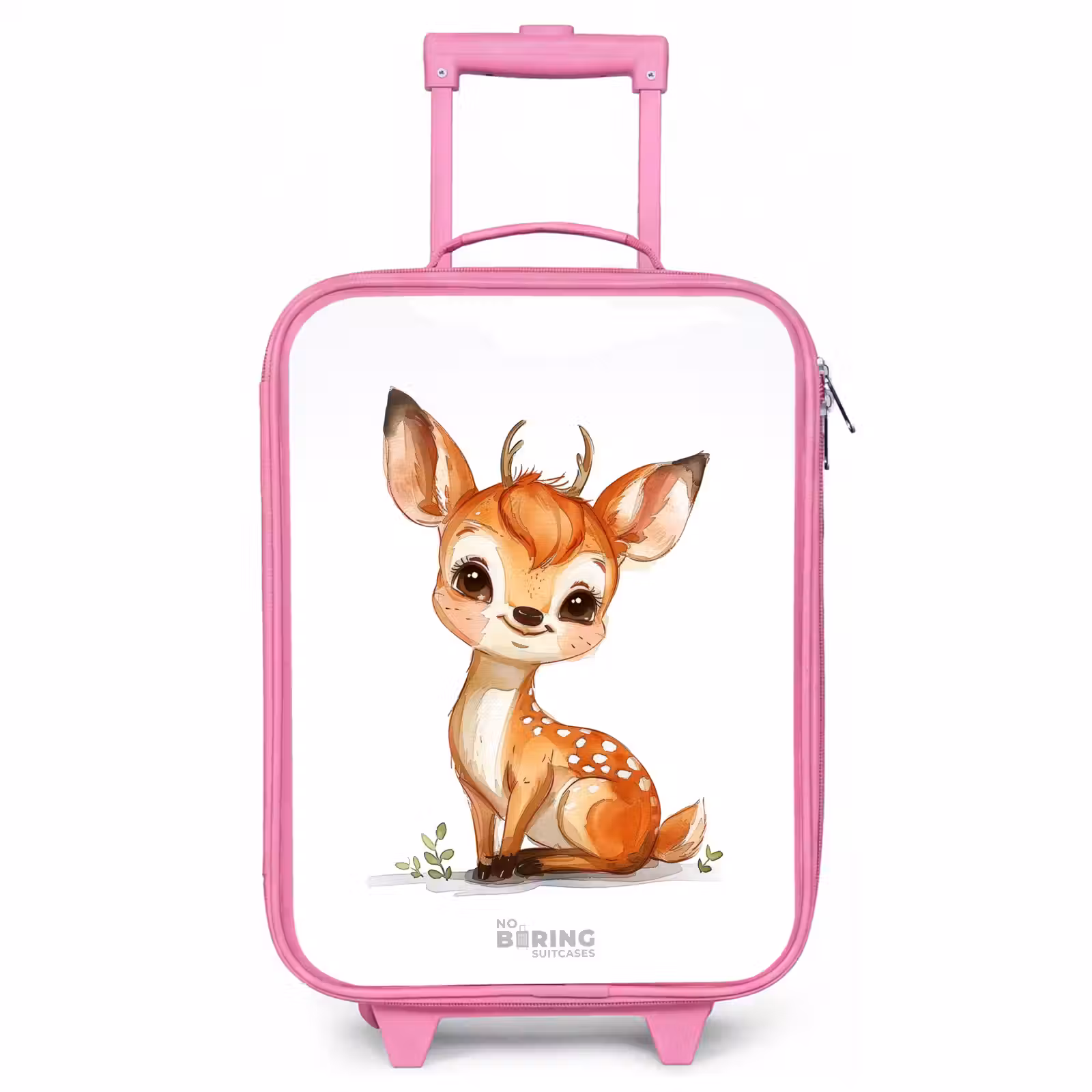 Valise enfant - Rose - Bébé cerf — 1