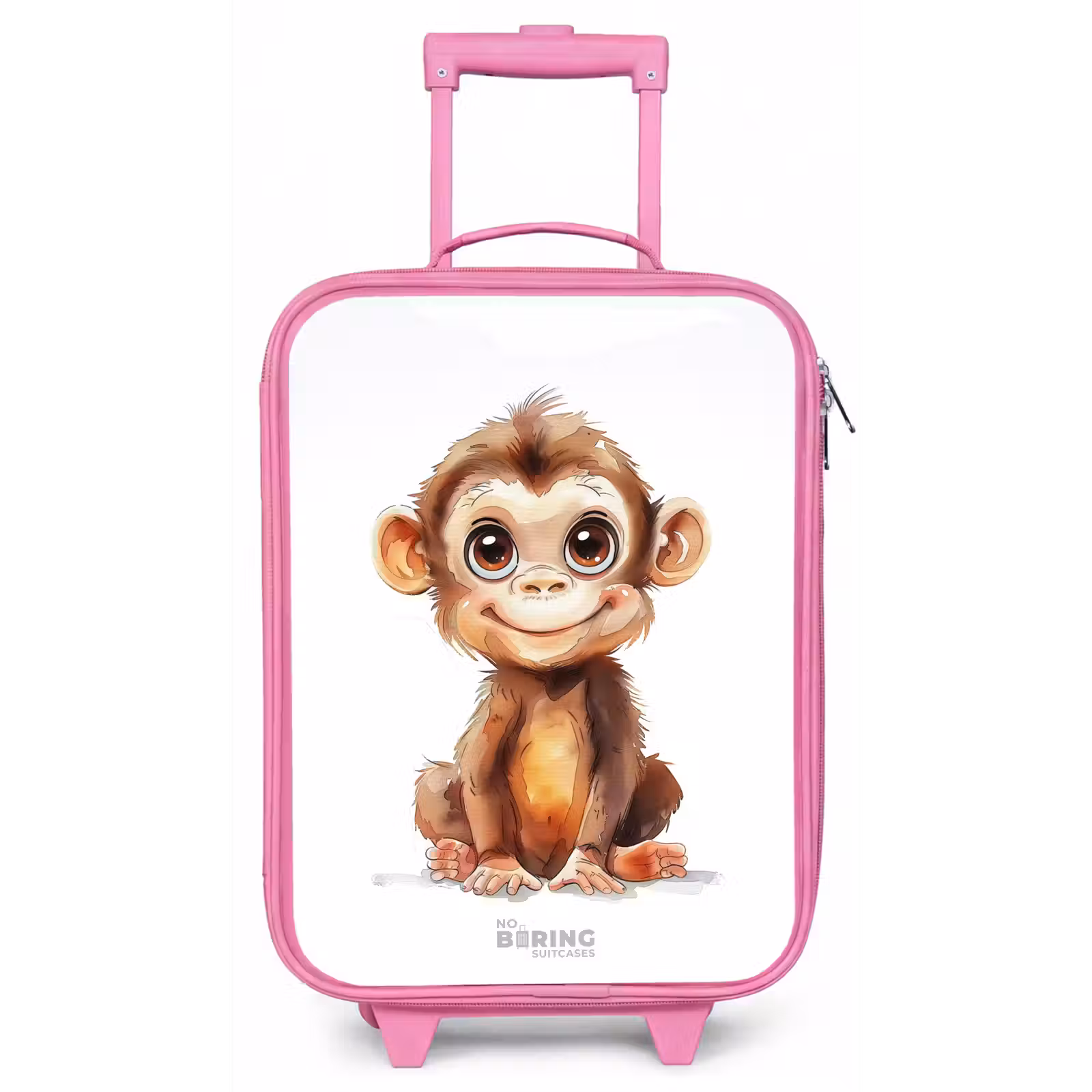 Valise enfant - Rose - Bébé singe — 1