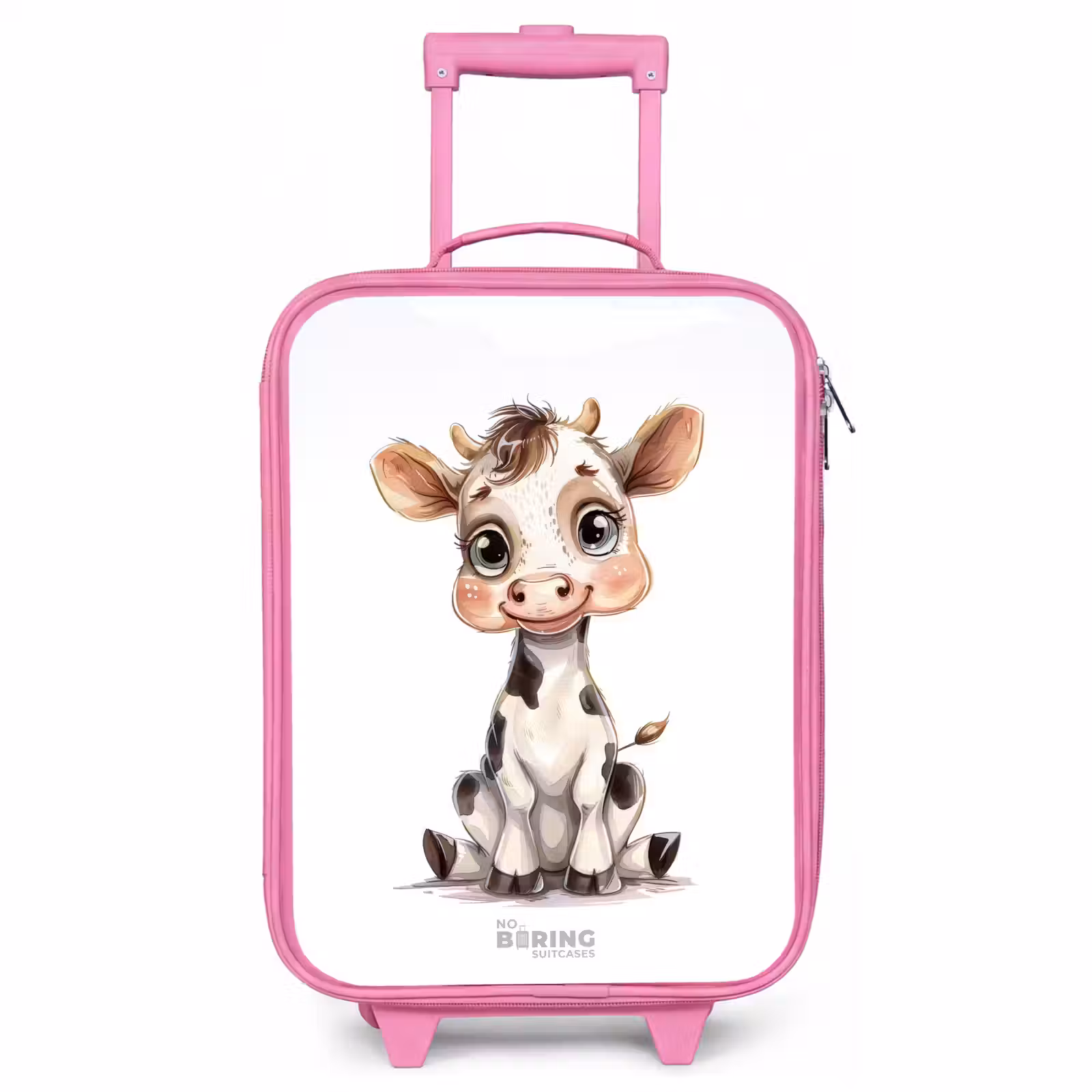 Valise enfant - Rose - Bébé vache — 1