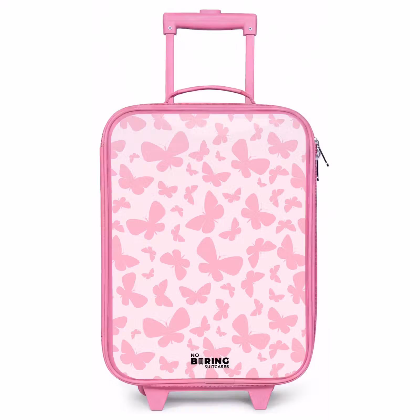 Valise enfant - Rose - Papillons roses — 1