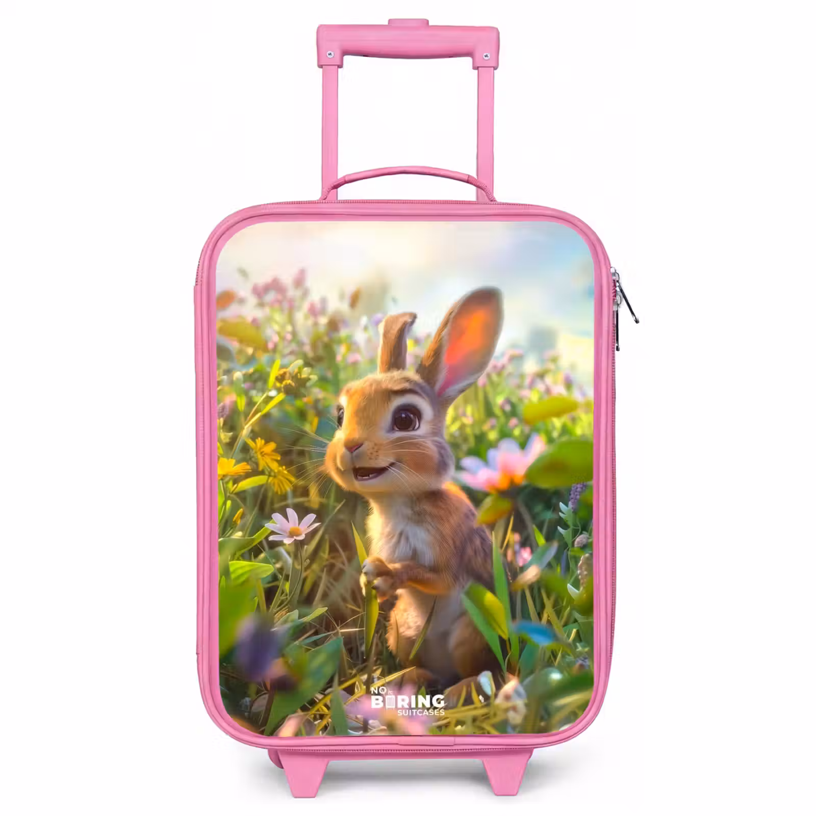 Valise enfant - Rose - Petit lapin — 1