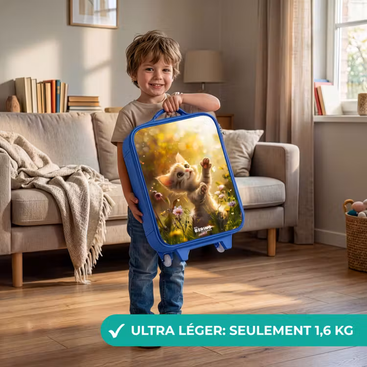 Valise enfant - Bleu - Chaton Koosje — 3