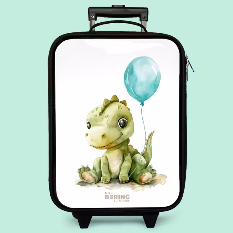 Valise enfant - Dino avec ballon bleu — 3
