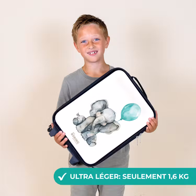 Valise enfant - Eléphant avec ballon bleu — 2