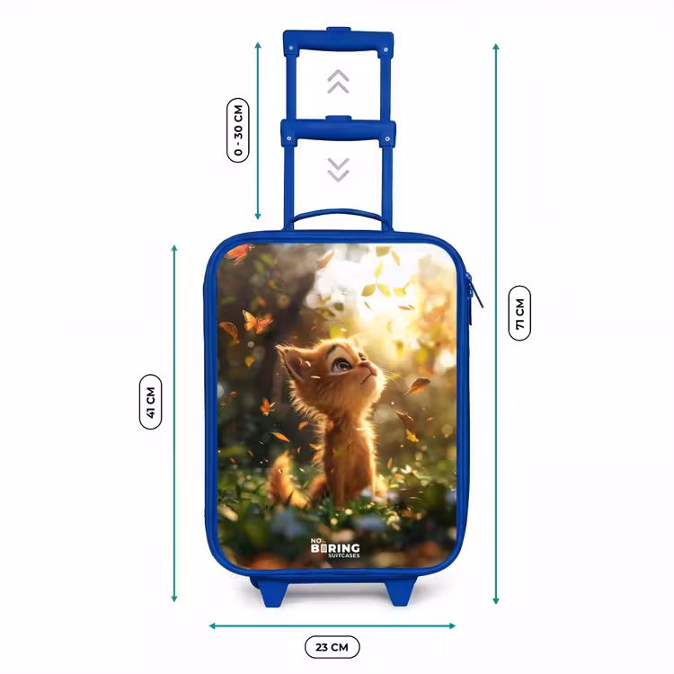 Valise enfant - Bleu - Henry chaton d'automne — 6