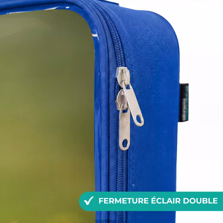 Valise enfant - Bleu - Lapin dans un pot de fleurs — 7