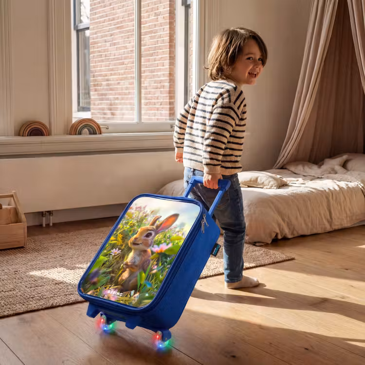 Valise enfant - Bleu - Petit lapin — 2