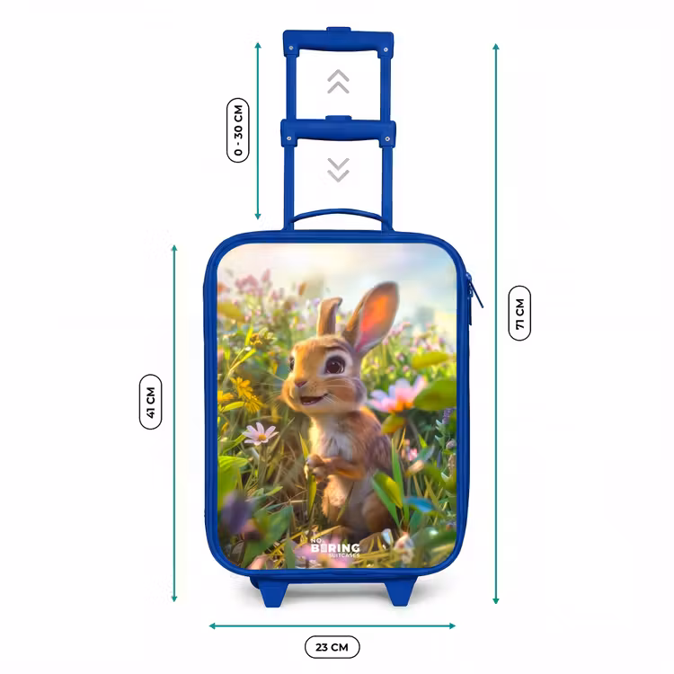 Valise enfant - Bleu - Petit lapin — 6