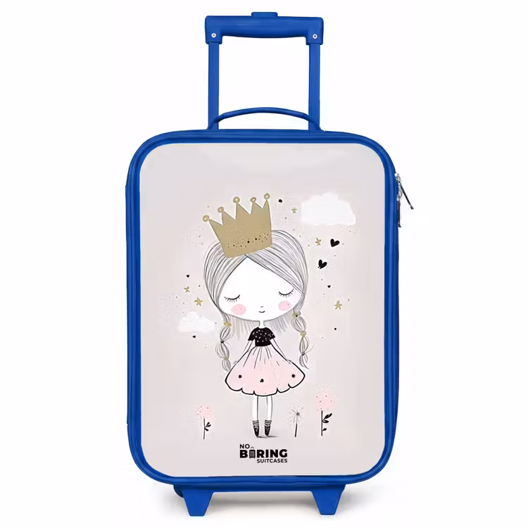 Valise enfant - Bleu - Princesse de rêve aux cheveux tressés — 1