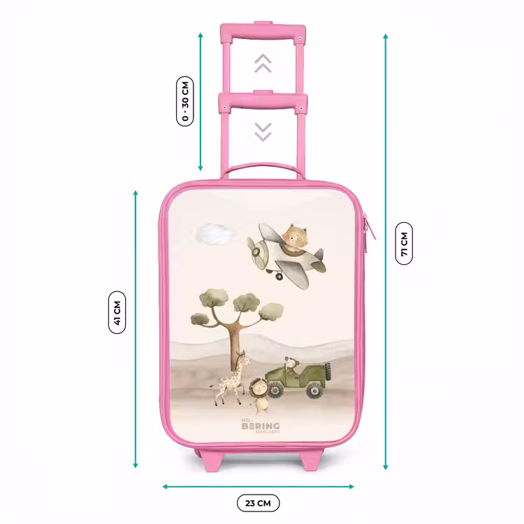 Valise enfant - Rose - Animaux en safari — 6