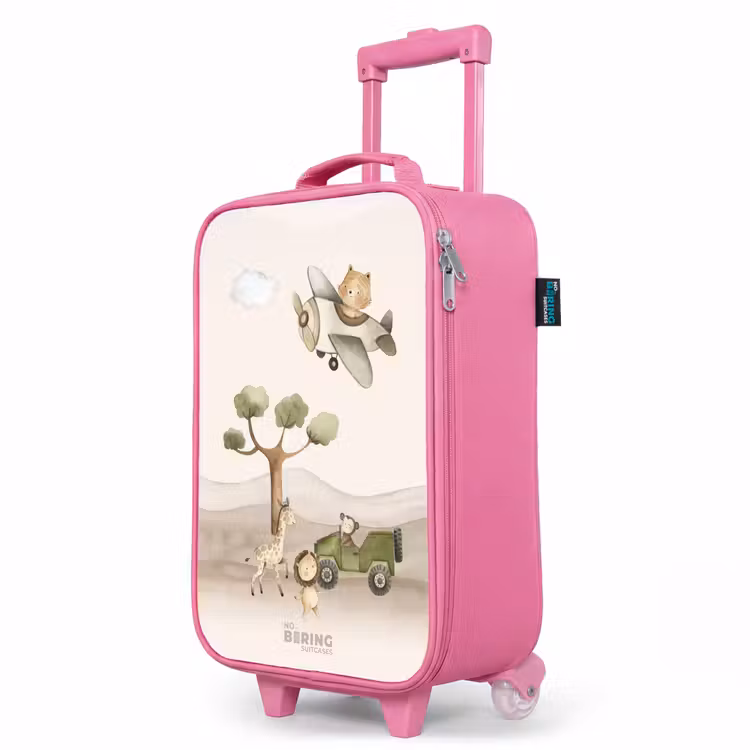 Valise enfant - Rose - Animaux en safari — 8