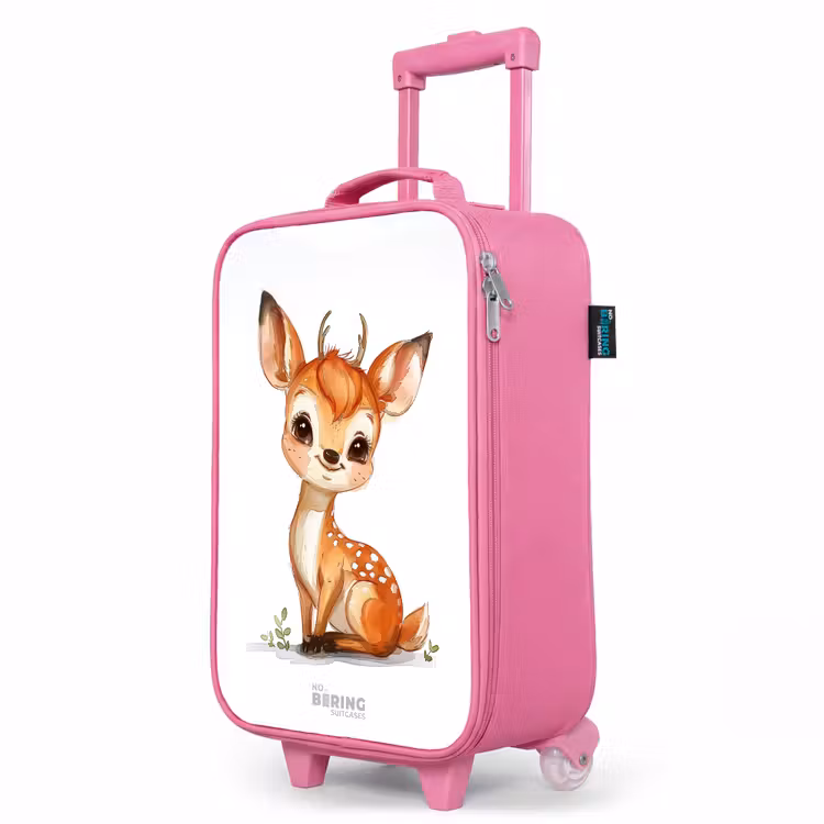 Valise enfant - Rose - Bébé cerf — 8