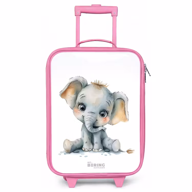 Valise enfant - Rose - Bébé éléphant — 1