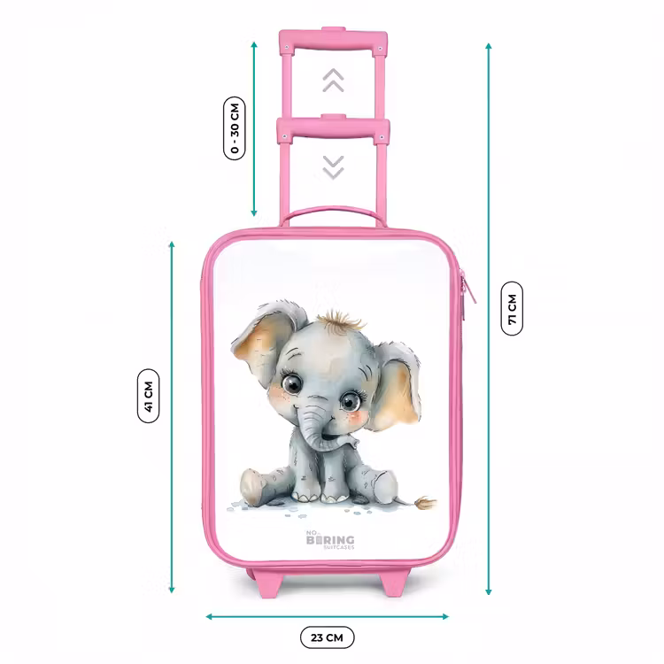 Valise enfant - Rose - Bébé éléphant — 6
