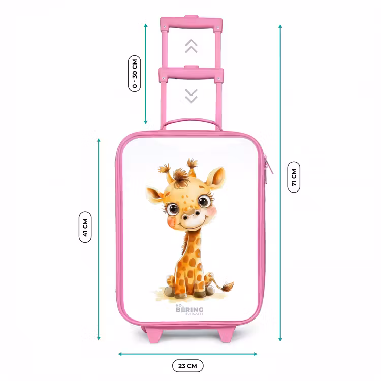 Valise enfant - Rose - Bébé girafe — 6