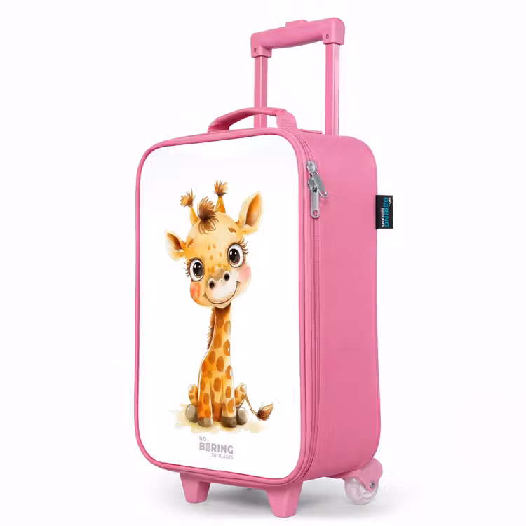 Valise enfant - Rose - Bébé girafe — 8