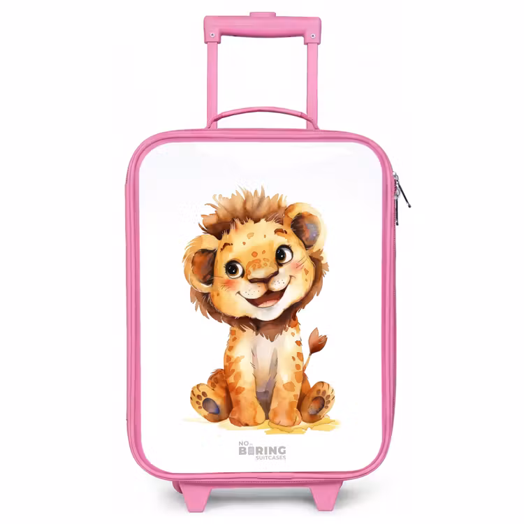 Valise enfant - Rose - Bébé lion — 1