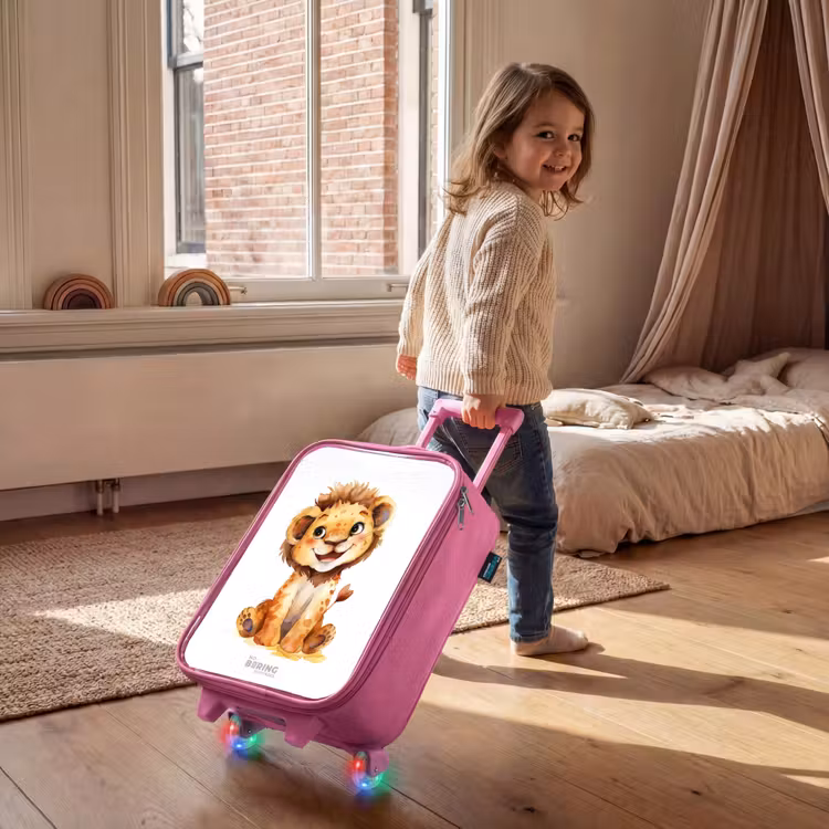 Valise enfant - Rose - Bébé lion — 2