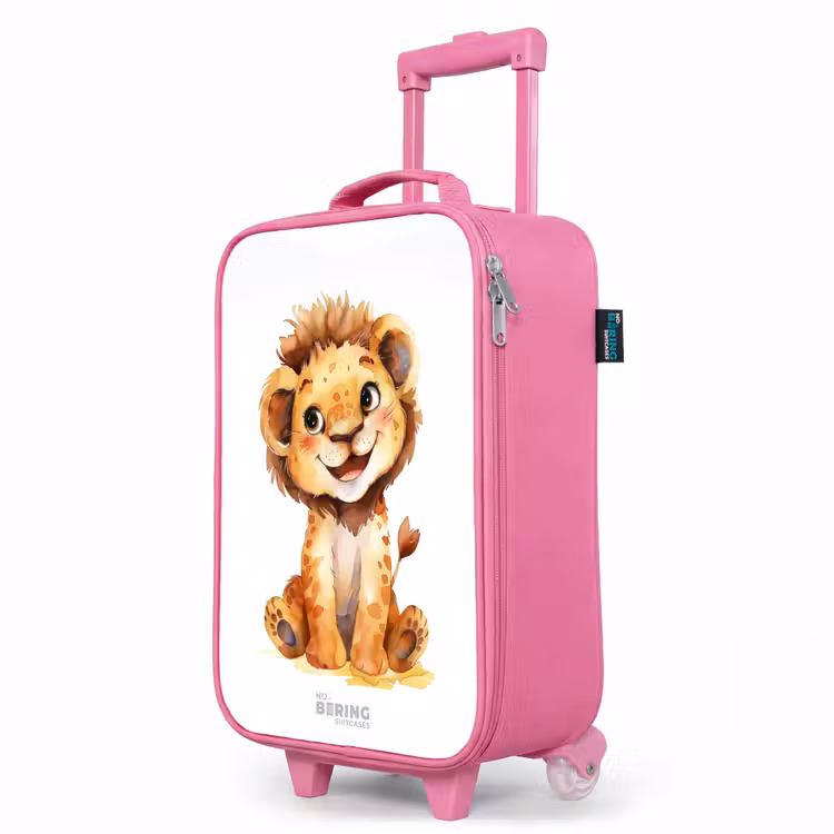 Valise enfant - Rose - Bébé lion — 8