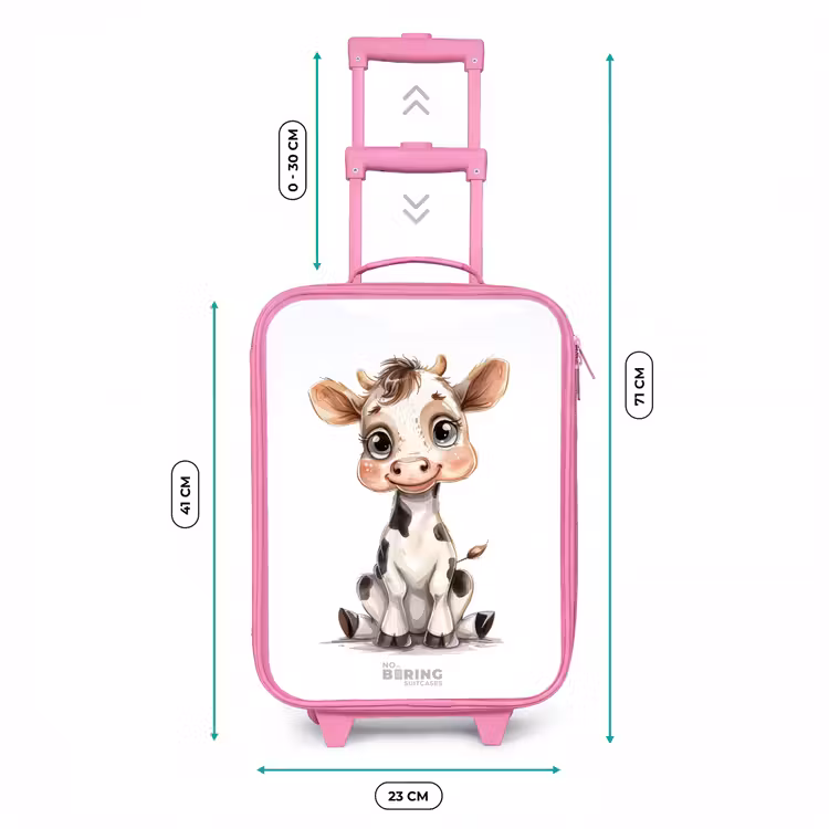 Valise enfant - Rose - Bébé vache — 6