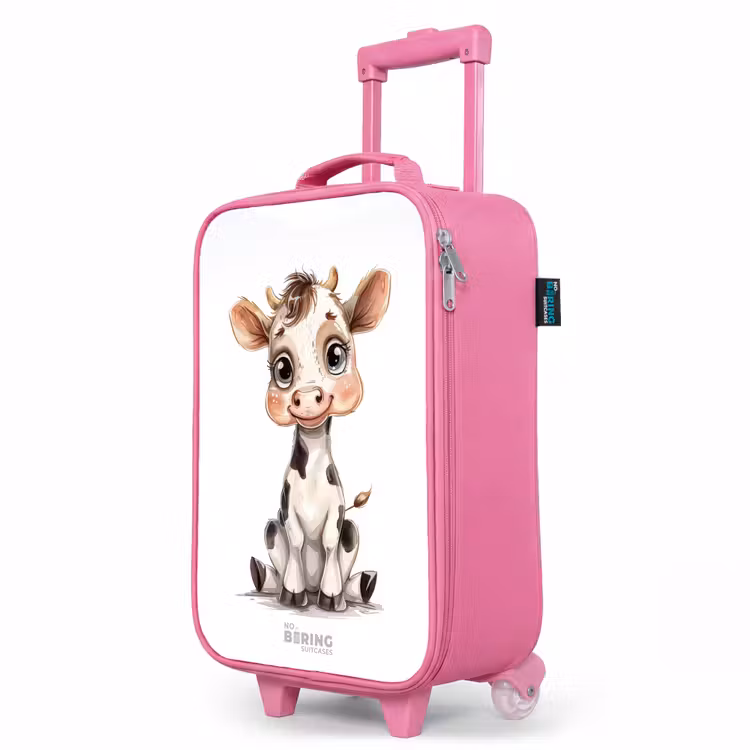 Valise enfant - Rose - Bébé vache — 8