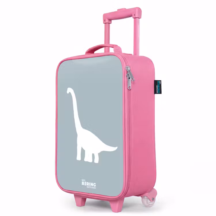Valise enfant - Rose - Bleu avec dino Brachiosaurus — 8
