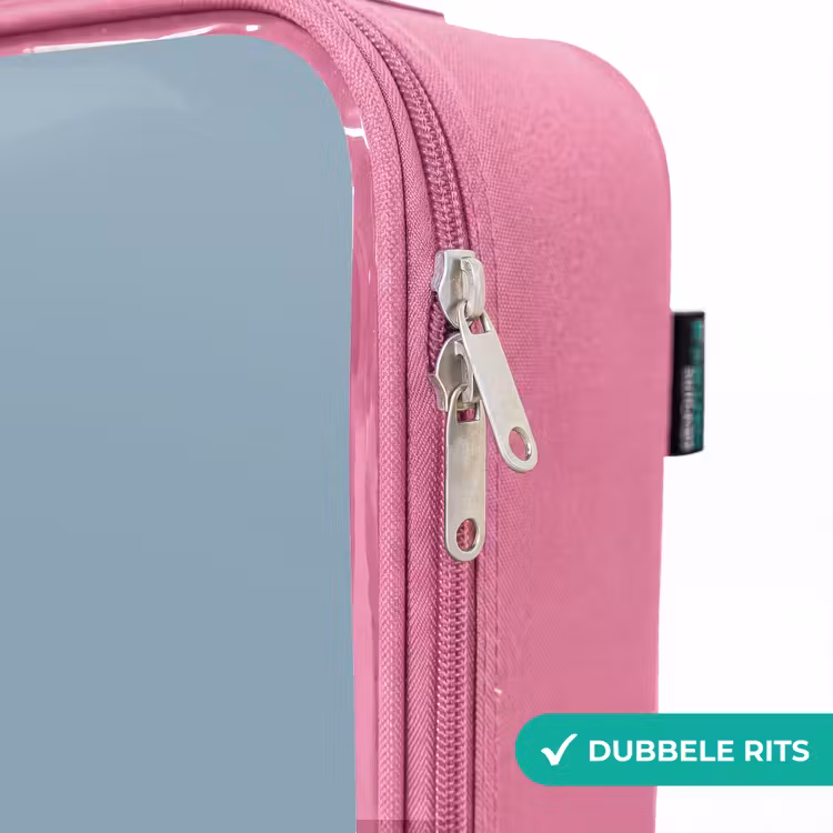 Valise enfant - Rose - Bleu avec dino Pteranodon — 7