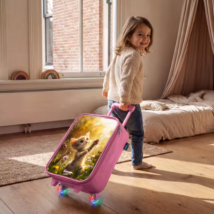 Valise enfant - Rose - Chaton Koosje — 2