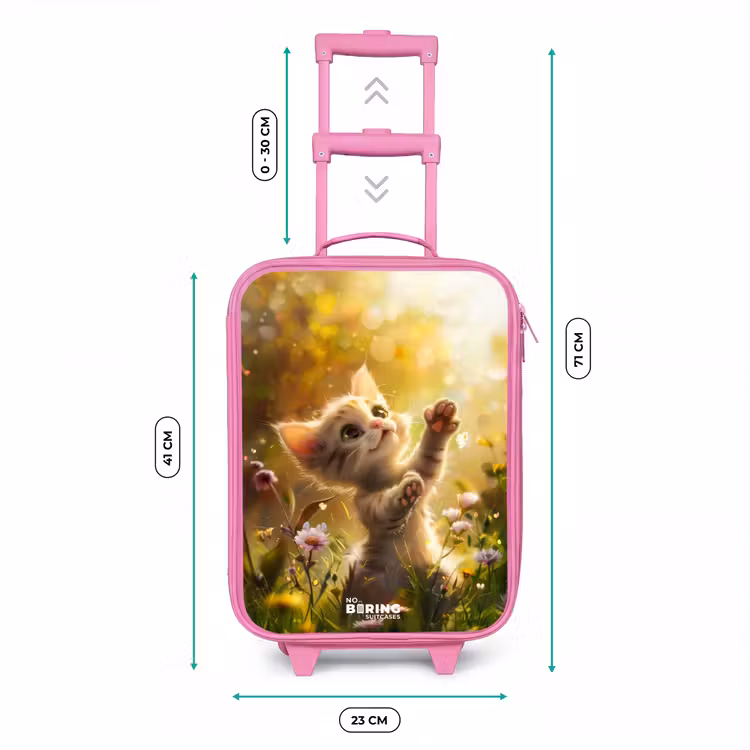 Valise enfant - Rose - Chaton Koosje — 6
