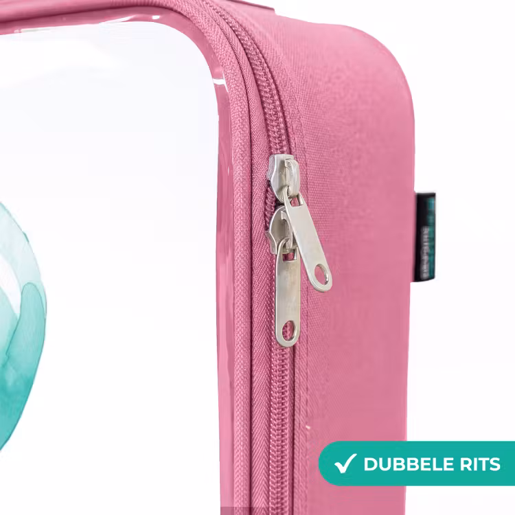 Valise enfant - Rose - Eléphant avec ballon bleu — 7
