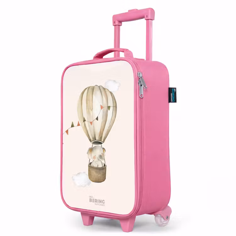 Valise enfant - Rose - Éléphant en montgolfière — 8