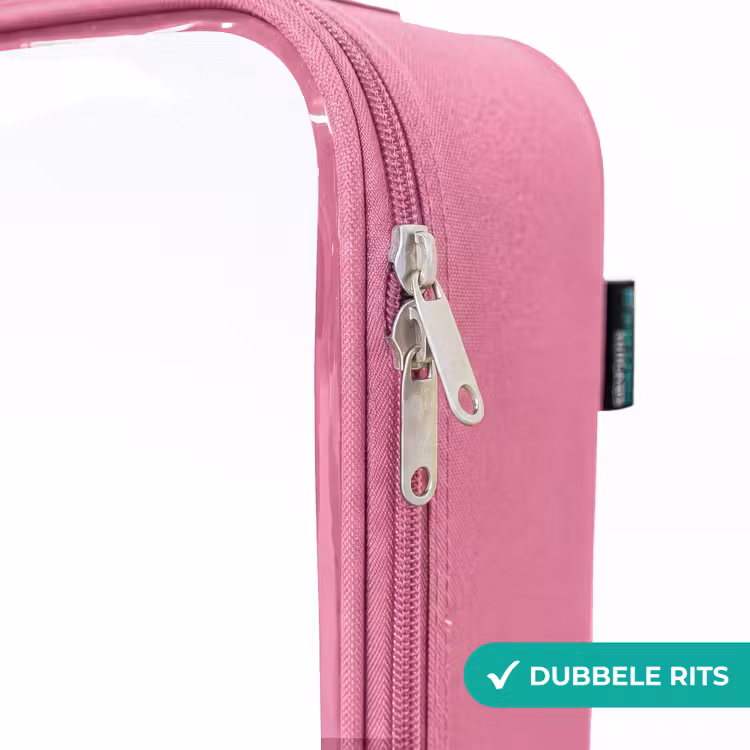 Valise enfant - Rose - Lion avec ballon bleu — 7