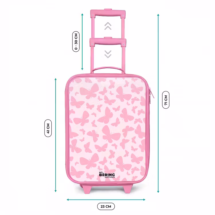 Valise enfant - Rose - Papillons roses — 6
