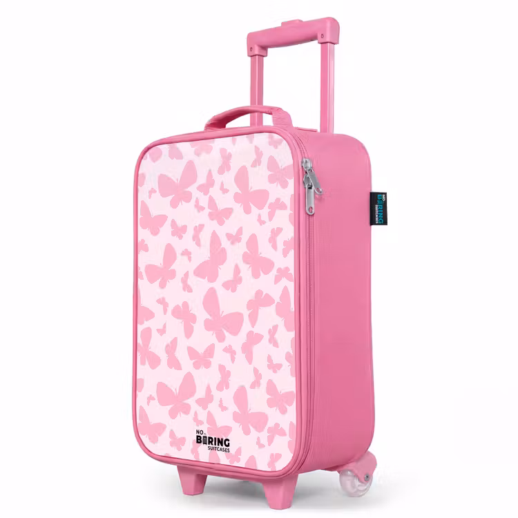 Valise enfant - Rose - Papillons roses — 8