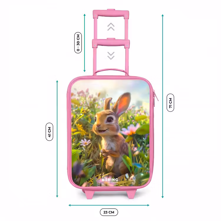 Valise enfant - Rose - Petit lapin — 6