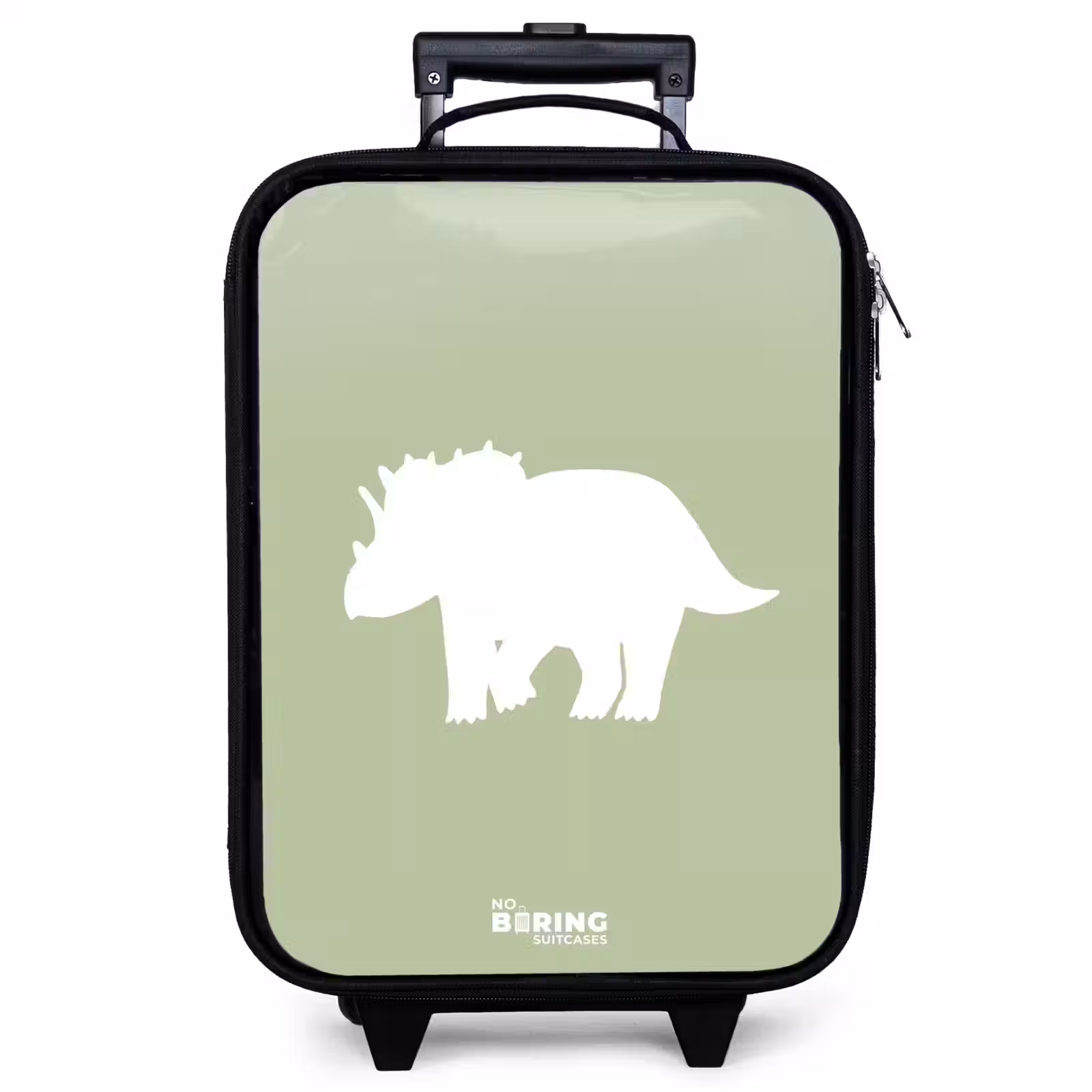 Valise enfant - Vert avec le dino Triceratops — 1