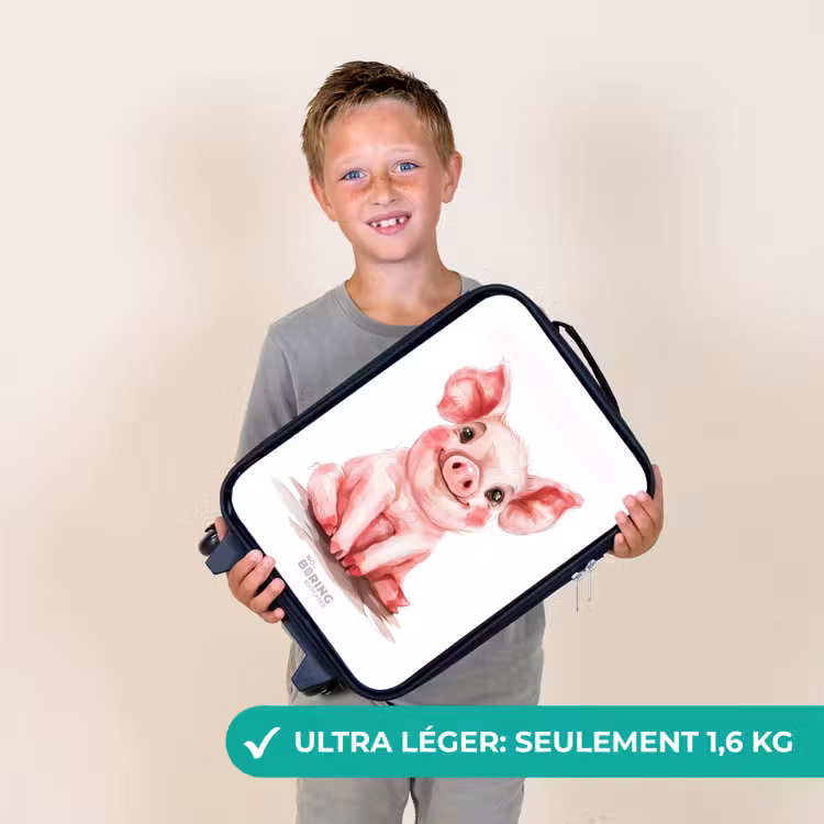 Valise enfant - Bébé cochon rose — 2