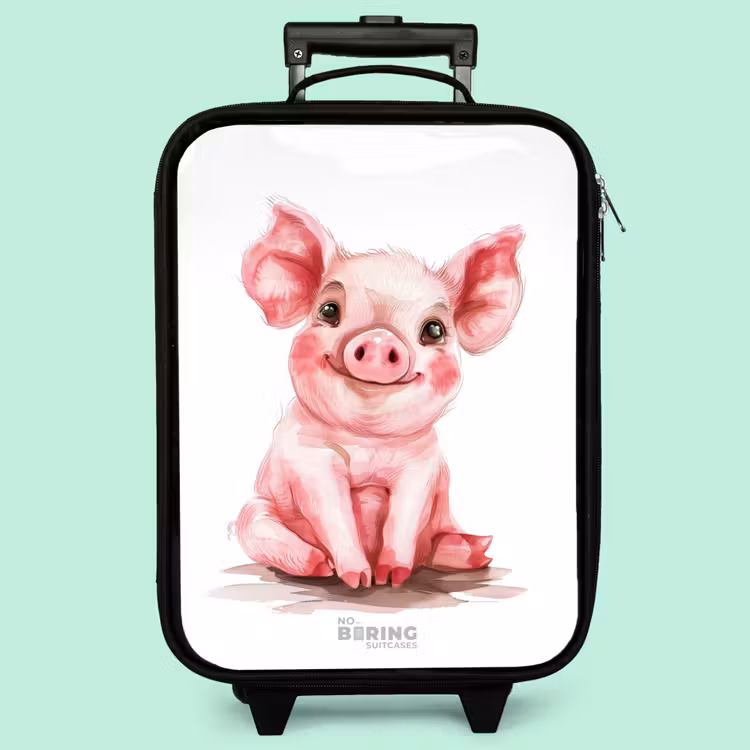 Valise enfant - Bébé cochon rose — 3