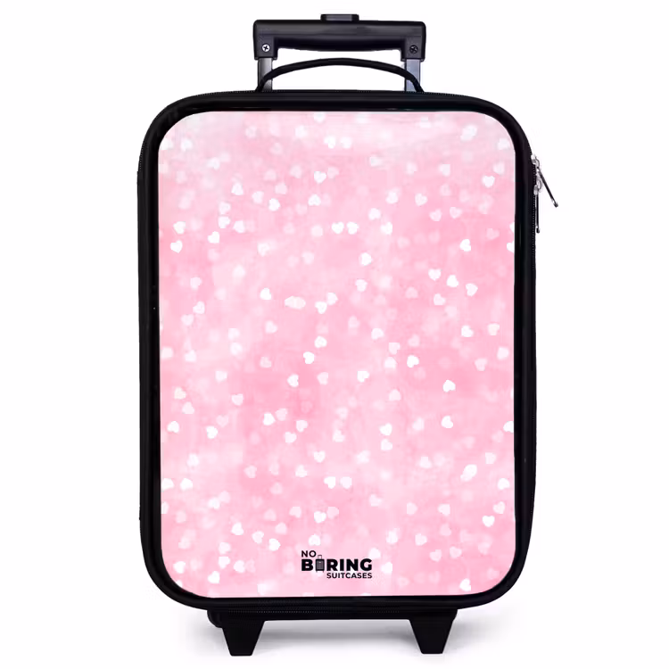 Valise enfant - Coeurs pailletés roses — 1