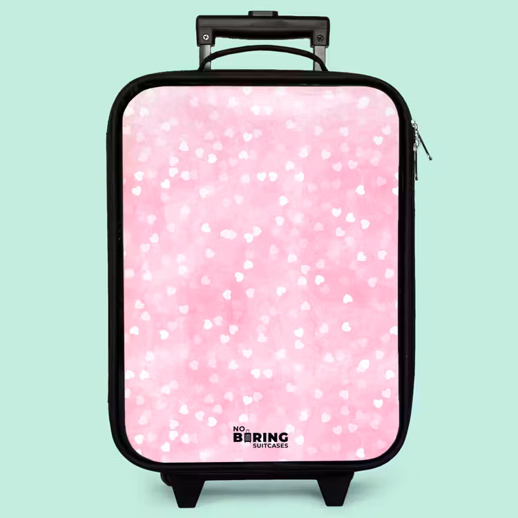 Valise enfant - Coeurs pailletés roses — 3